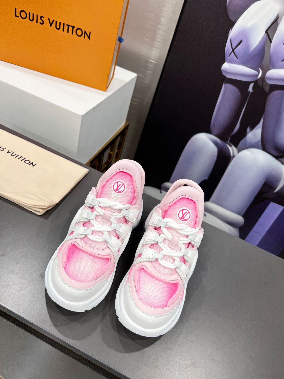 Louis Vuitton Women's LV Archlight Sneaker Pink For Women LV 1A9RUV - Soul Replicas