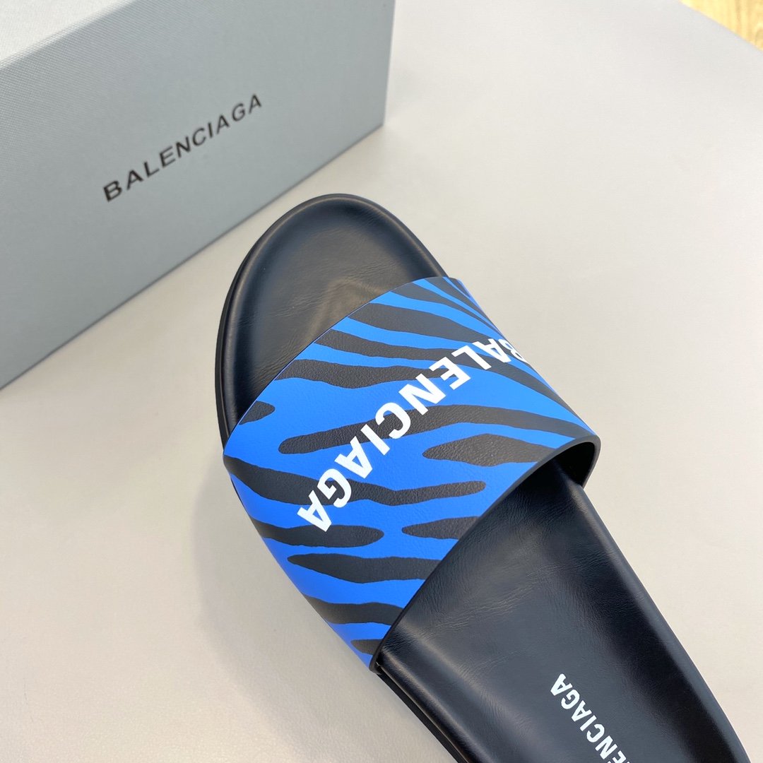 Balenciaga Slide Sandal Blue For Women - Soul Replicas
