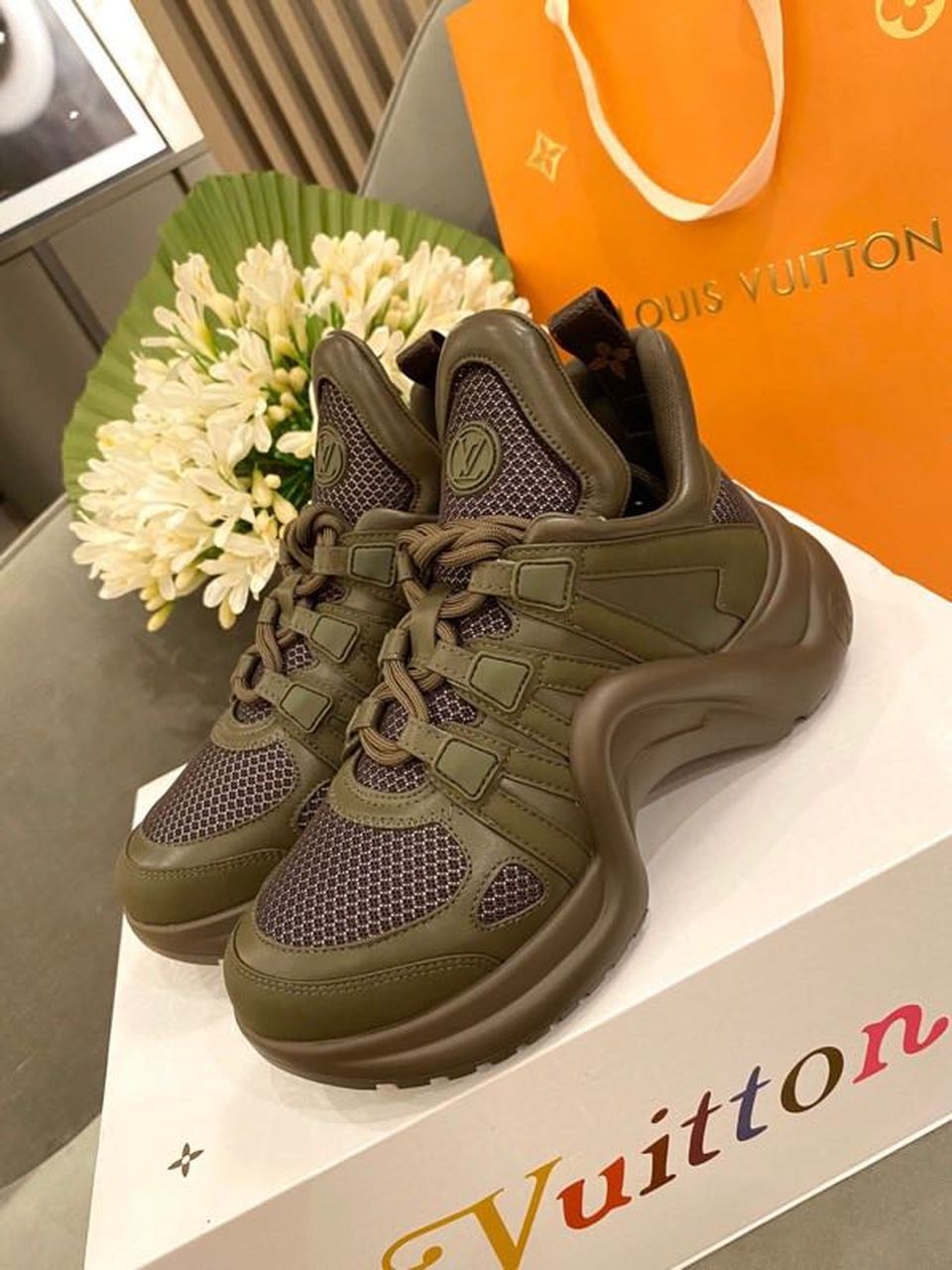 Louis Vuitton LV Archlight Sneaker Green For Women LV - Soul Replicas