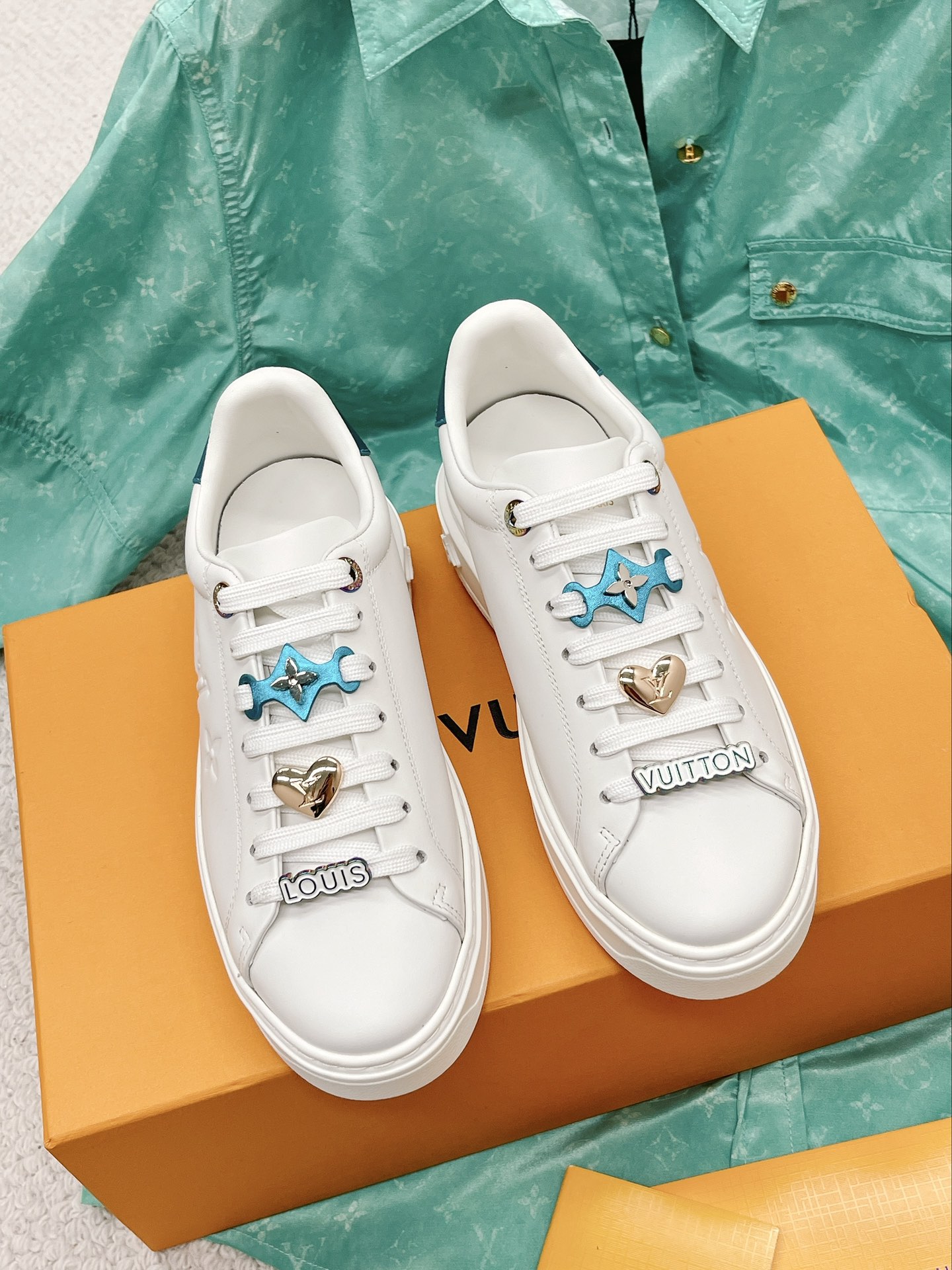 Louis Vuitton Women's Time Out Sneaker Blue For Women LV 1AADNP - Soul Replicas
