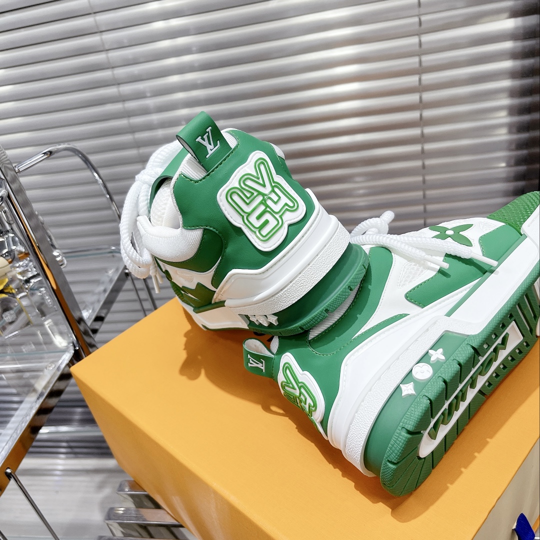 Louis Vuitton Women's Skate Sneakers Green For Women LV - Soul Replicas