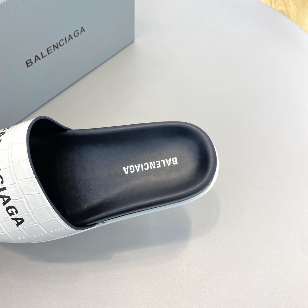 Balenciaga Slide Sandal White For Women - Soul Replicas