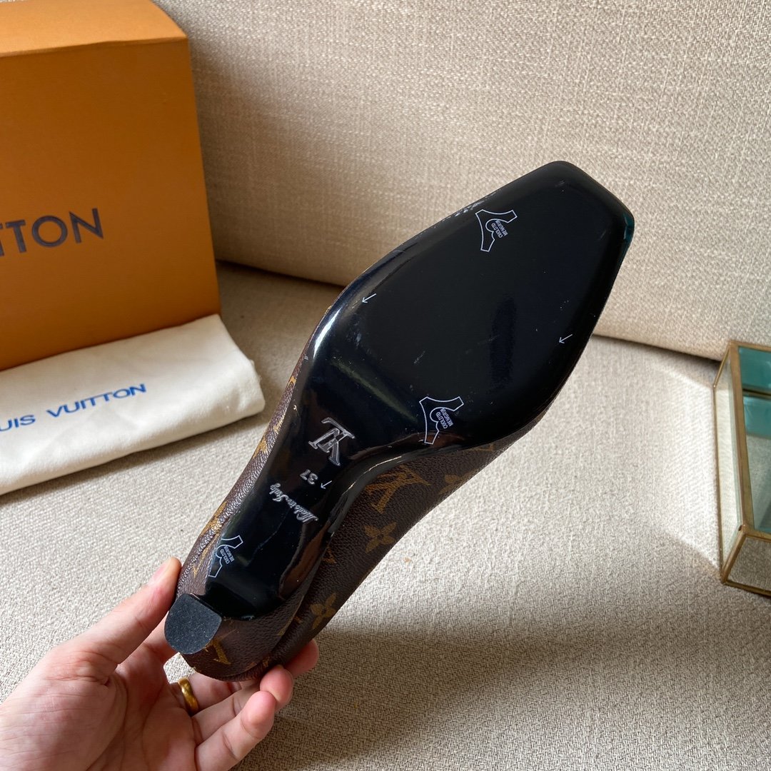 Louis Vuitton Women's Rotary Pump Cacao Brown For Women LV - Soul Replicas