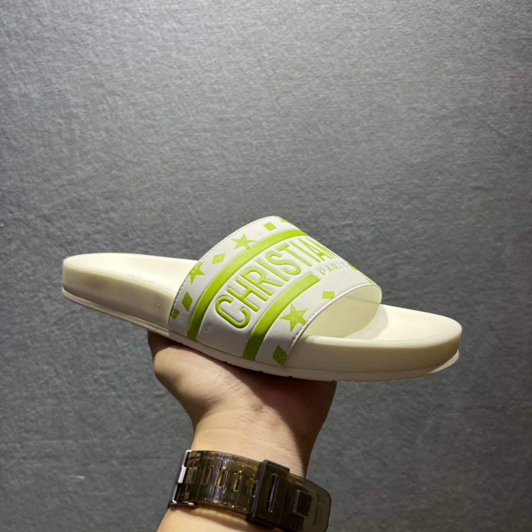 Christian Dior Dway Slide White/Orange For Men CD - Soul Replicas