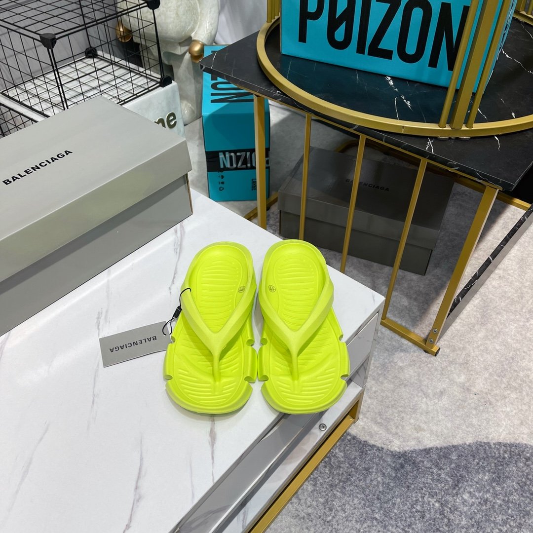 Balenciaga Slide Sandal Yellow For Women - Soul Replicas
