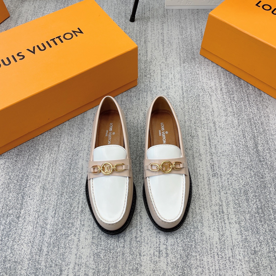 Louis Vuitton Women's Chess Flat Loafe Beige For Women LV - Soul Replicas