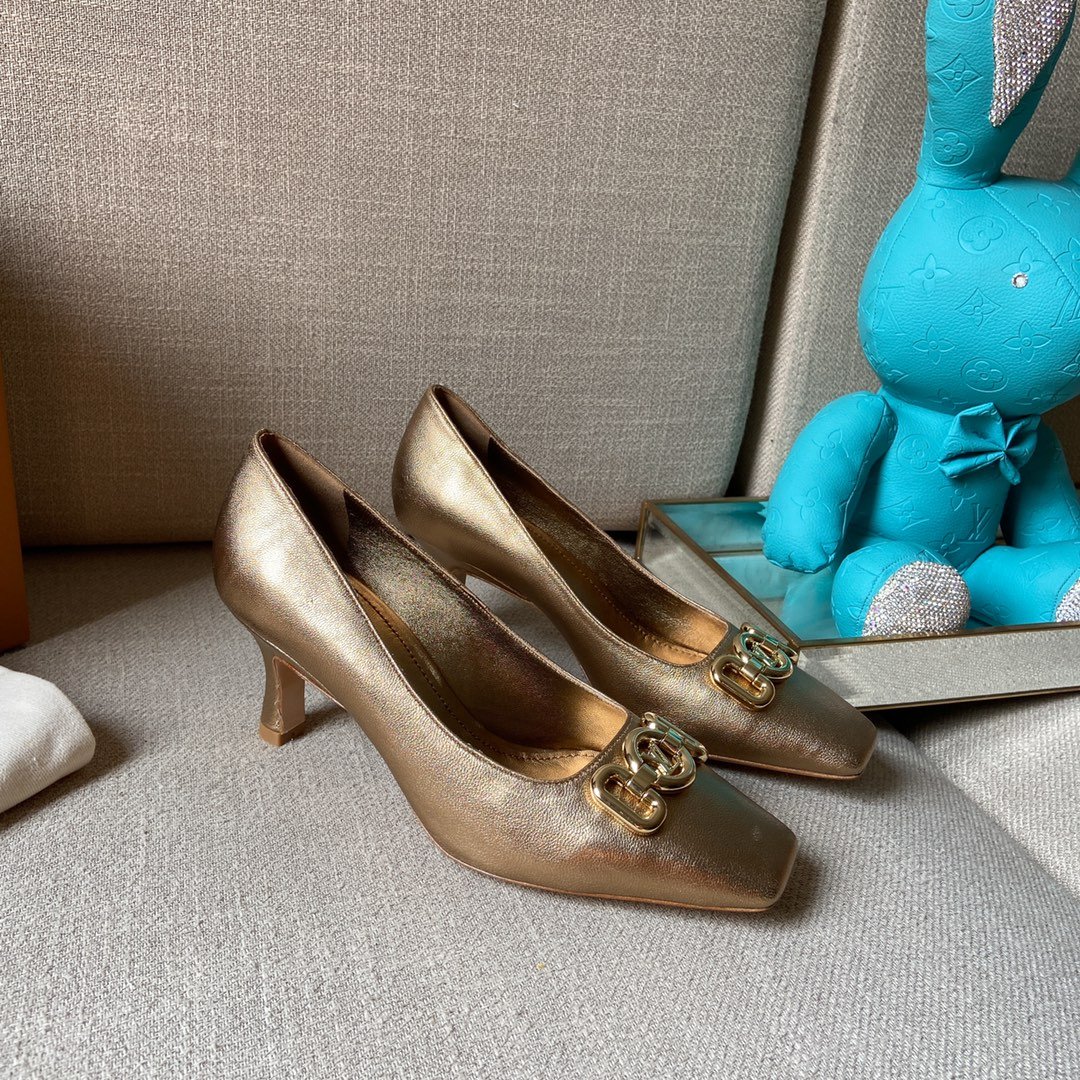 Louis Vuitton Women's Rotary Pump Gold For Women LV - Soul Replicas