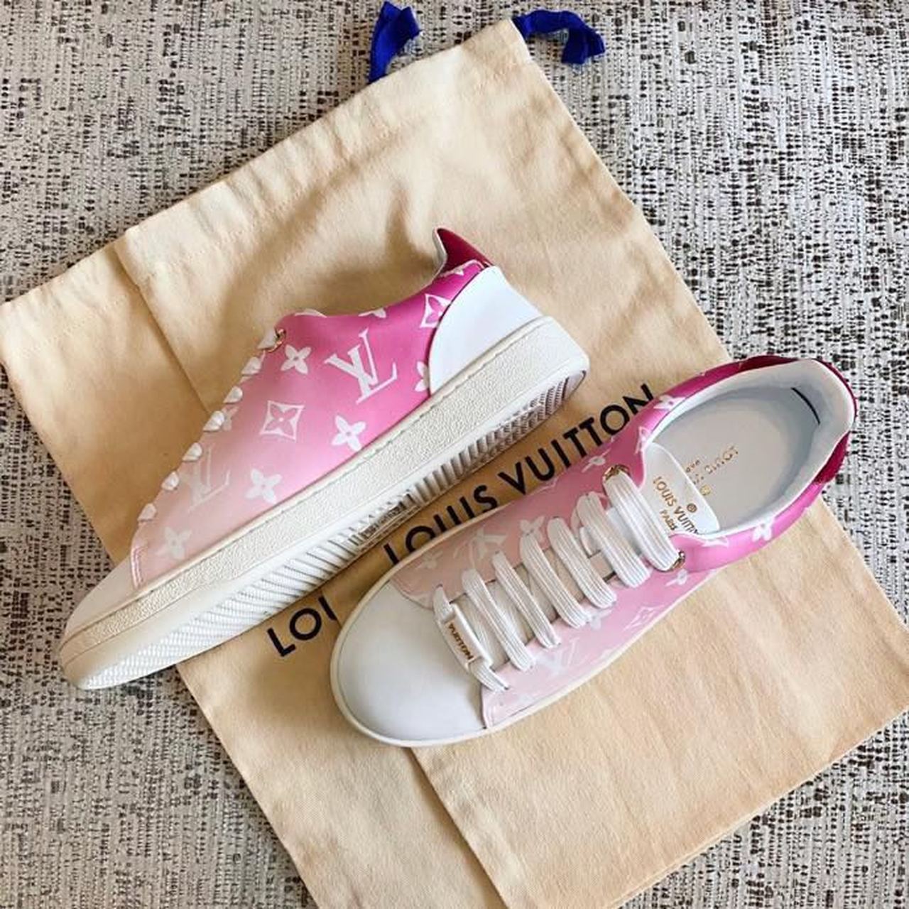 Louis Vuitton Time Out Sneaker Patent Monogram Canvas Pink For Women LV - Soul Replicas