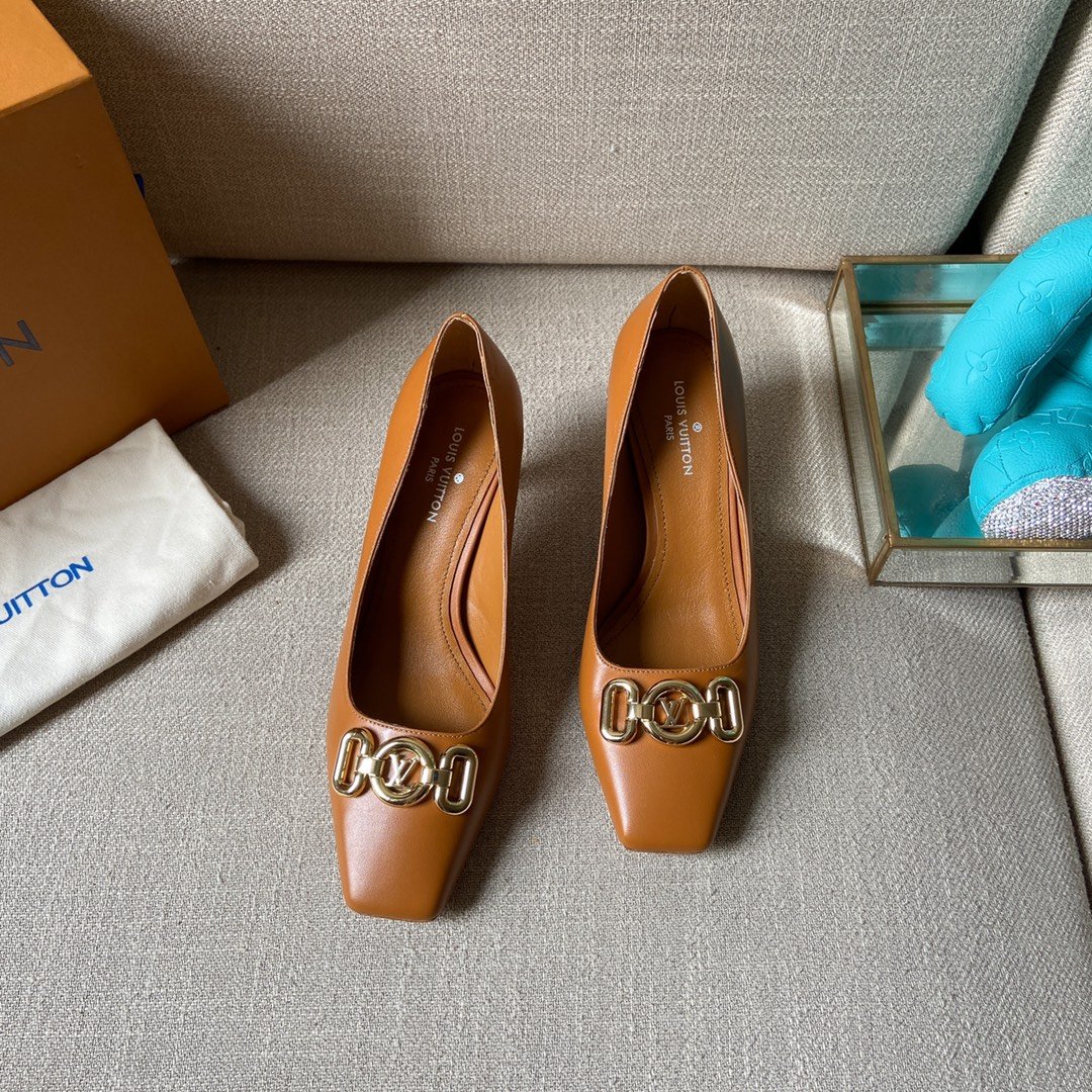 Louis Vuitton Women's Rotary Pump Brown For Women LV - Soul Replicas