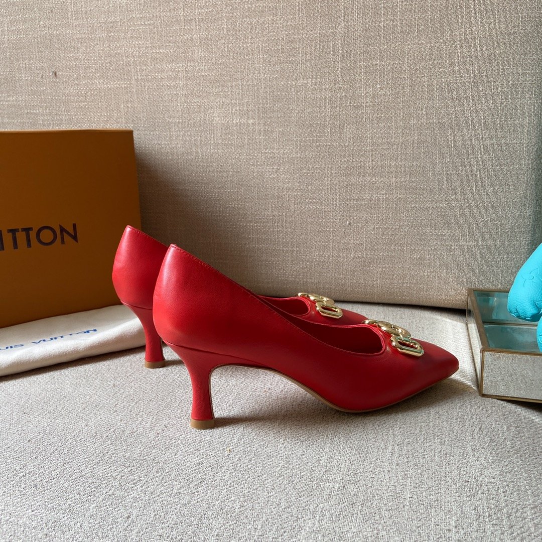 Louis Vuitton Women's Rotary Pump Red For Women LV - Soul Replicas