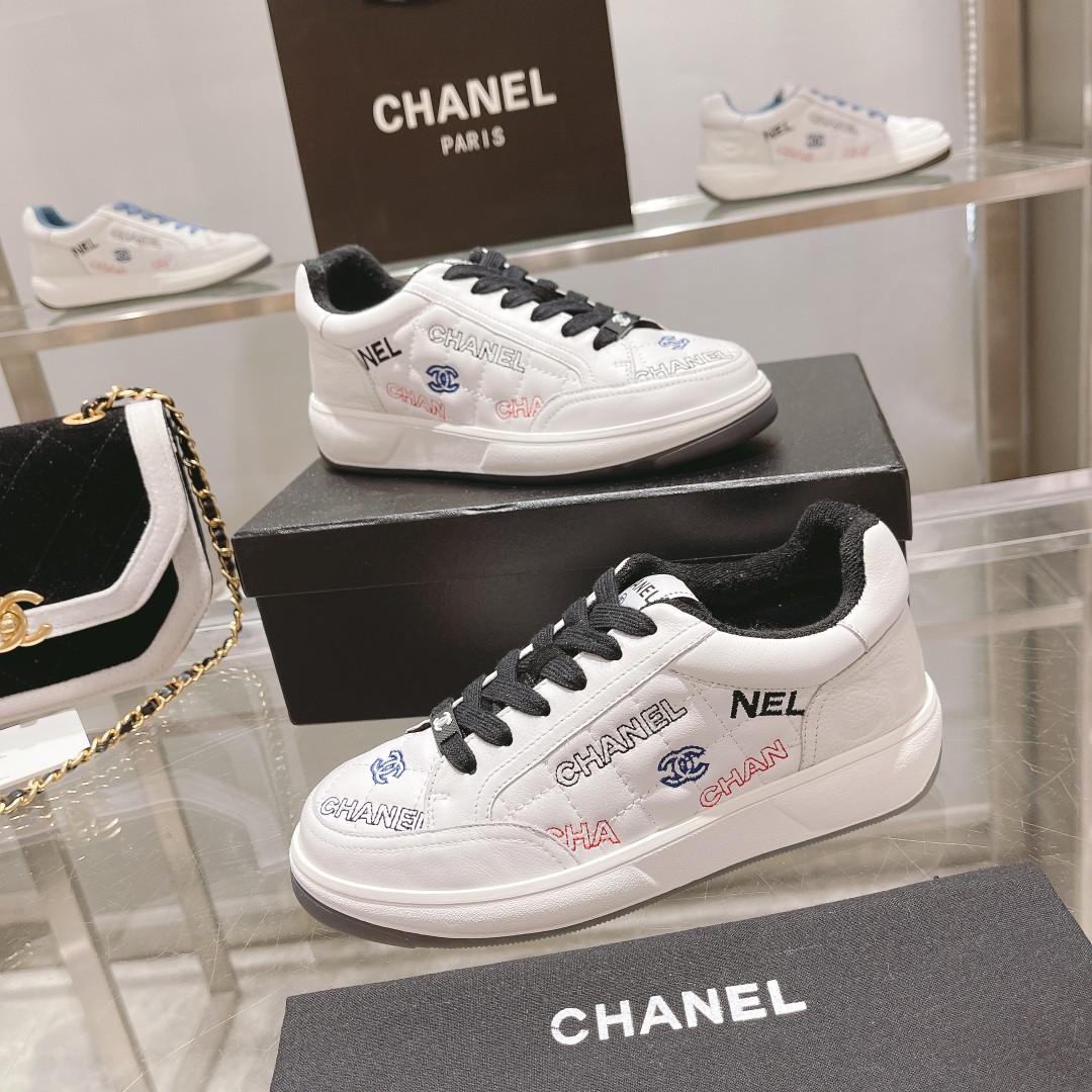 Chanel Women's Sneakers Black For Women - Soul Replicas