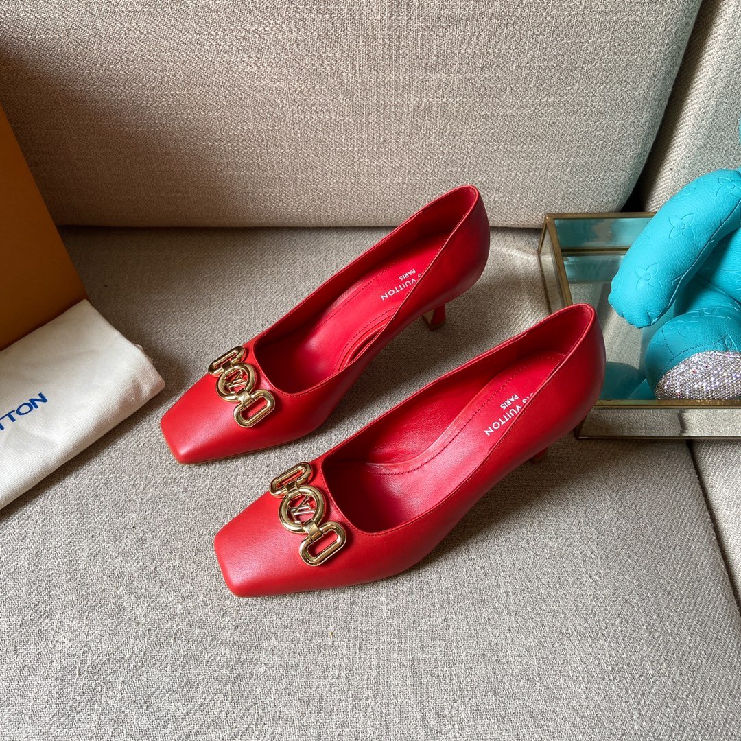 Louis Vuitton Women's Rotary Pump Red For Women LV - Soul Replicas