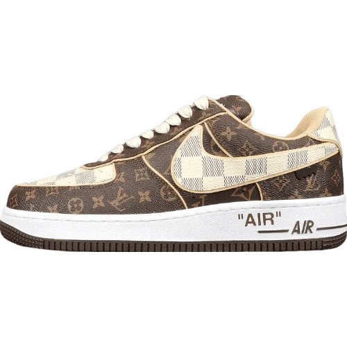 NIKE AIR FORCE 1 x LOUIS VUITTON BROWN - Soul Replicas