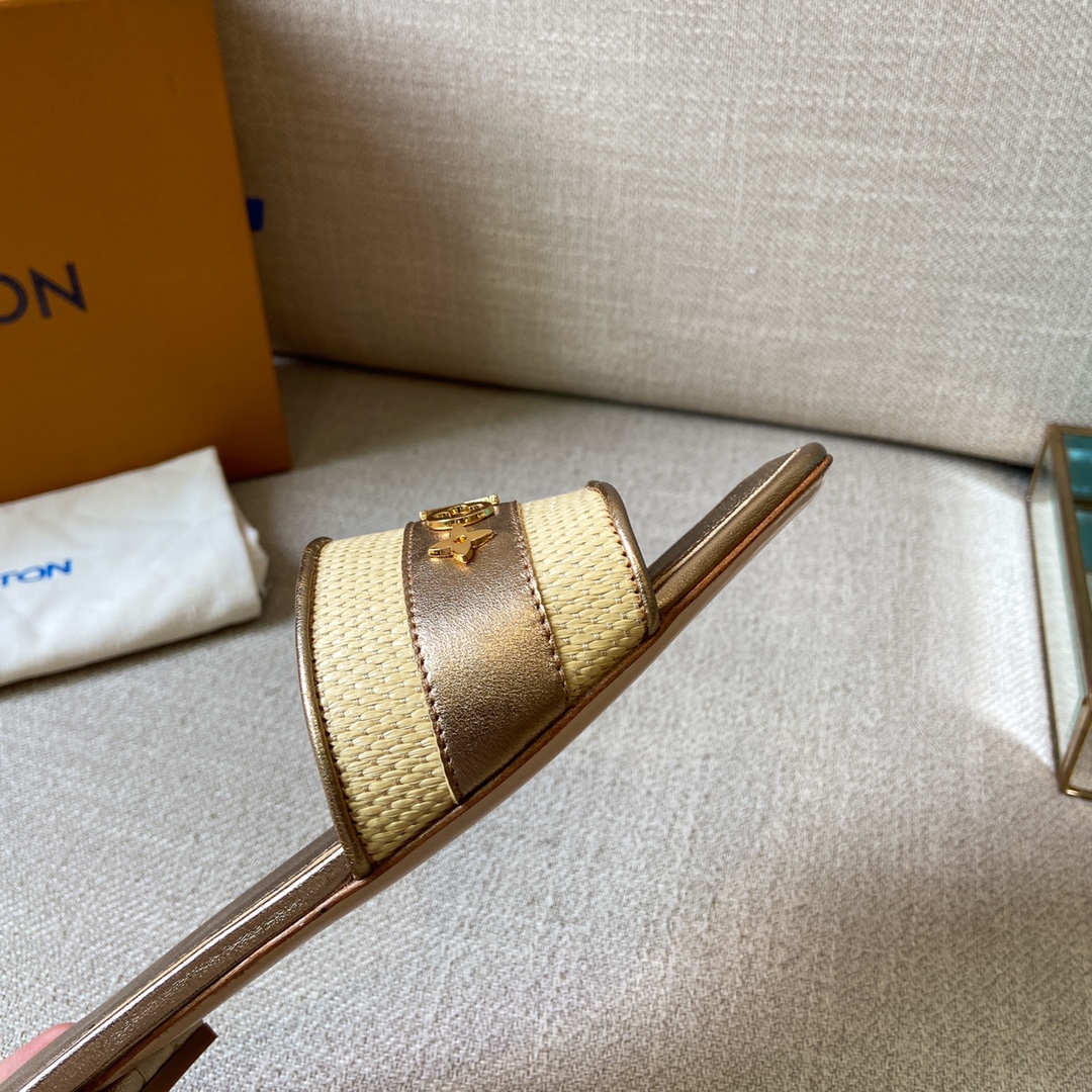 Louis Vuitton Women's Lock It Mule Gold For Women LV - Soul Replicas