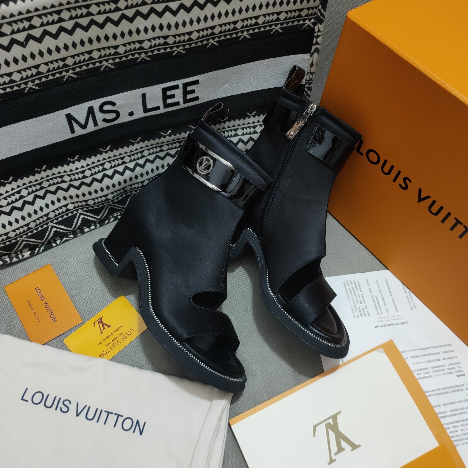 Louis Vuitton Women's Moonlight Ankle Boot Black For Women LV 1AA0H5 - Soul Replicas