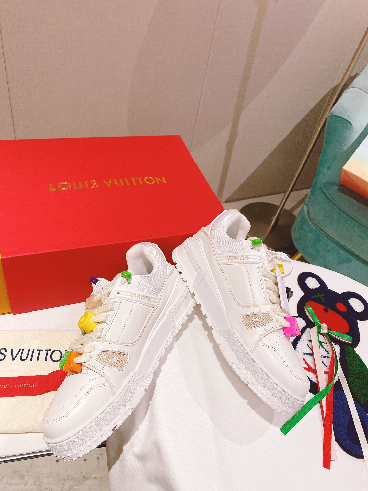 Louis Vuitton Women's LV Trainer Sneaker White For Women LV - Soul Replicas