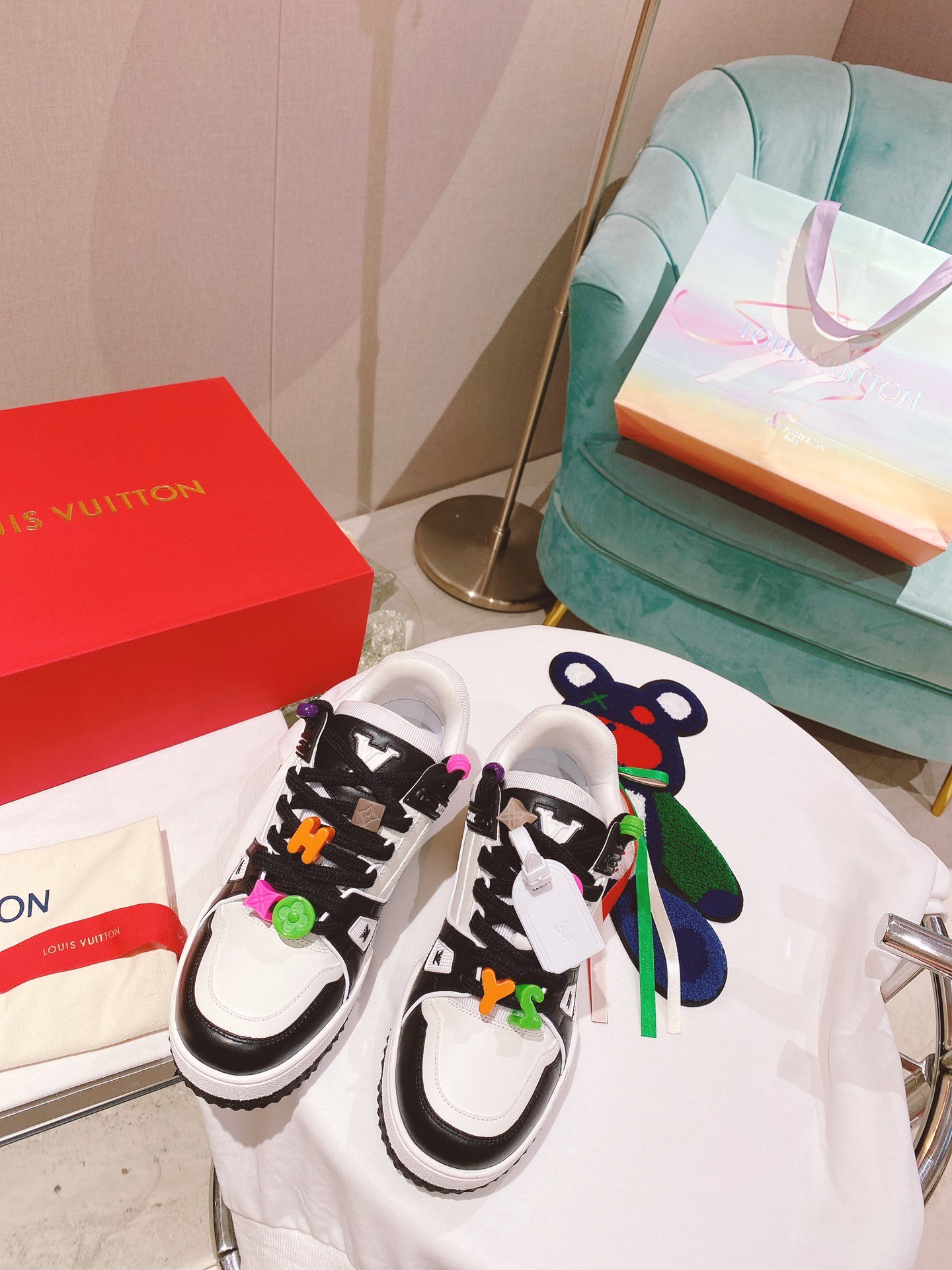 Louis Vuitton Women's LV Trainer Sneaker Black For Women LV - Soul Replicas