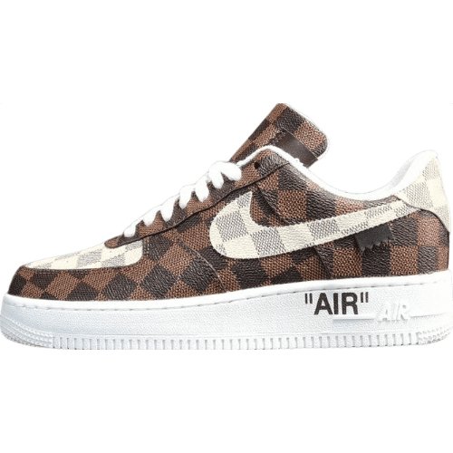 NIKE AIR FORCE 1 x LOUlS VUlTTON BROWN/WHITE - Soul Replicas