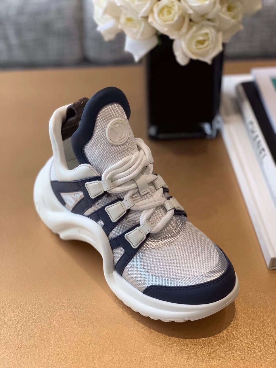 Louis Vuitton LV Archlight Sneaker Monogram Material Blue/White For Women LV - Soul Replicas