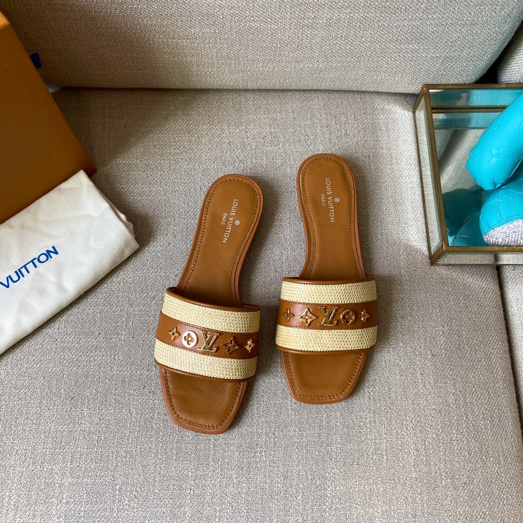 Louis Vuitton Women's Lock It Mule Brown For Women LV - Soul Replicas