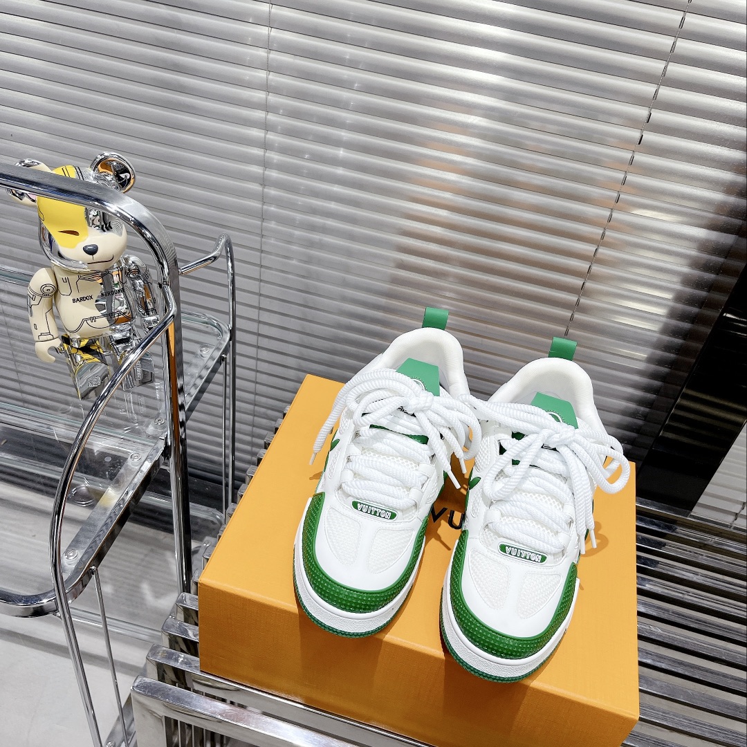 Louis Vuitton Women's Skate Sneakers Green For Women LV - Soul Replicas