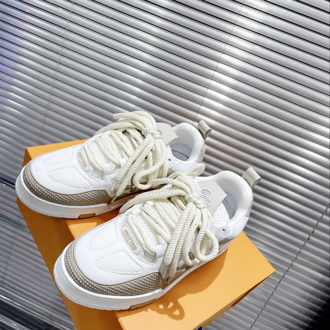 Louis Vuitton Women's Skate Sneakers Beige For Women LV - Soul Replicas