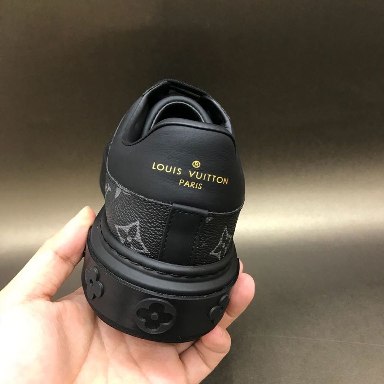 Louis Vuitton Time Out Sneakers Black For Women LV - Soul Replicas