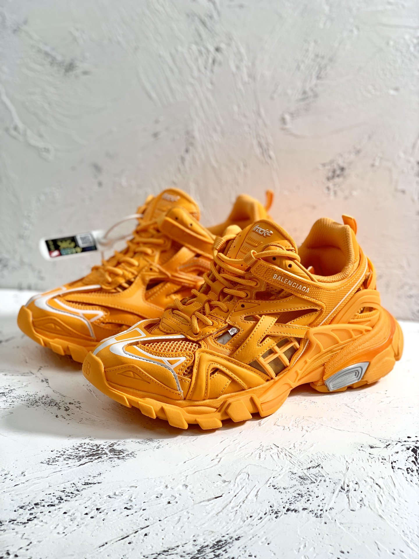 Balenciaga Track.2 Clear Sole Trainers Yellow For Women - Soul Replicas