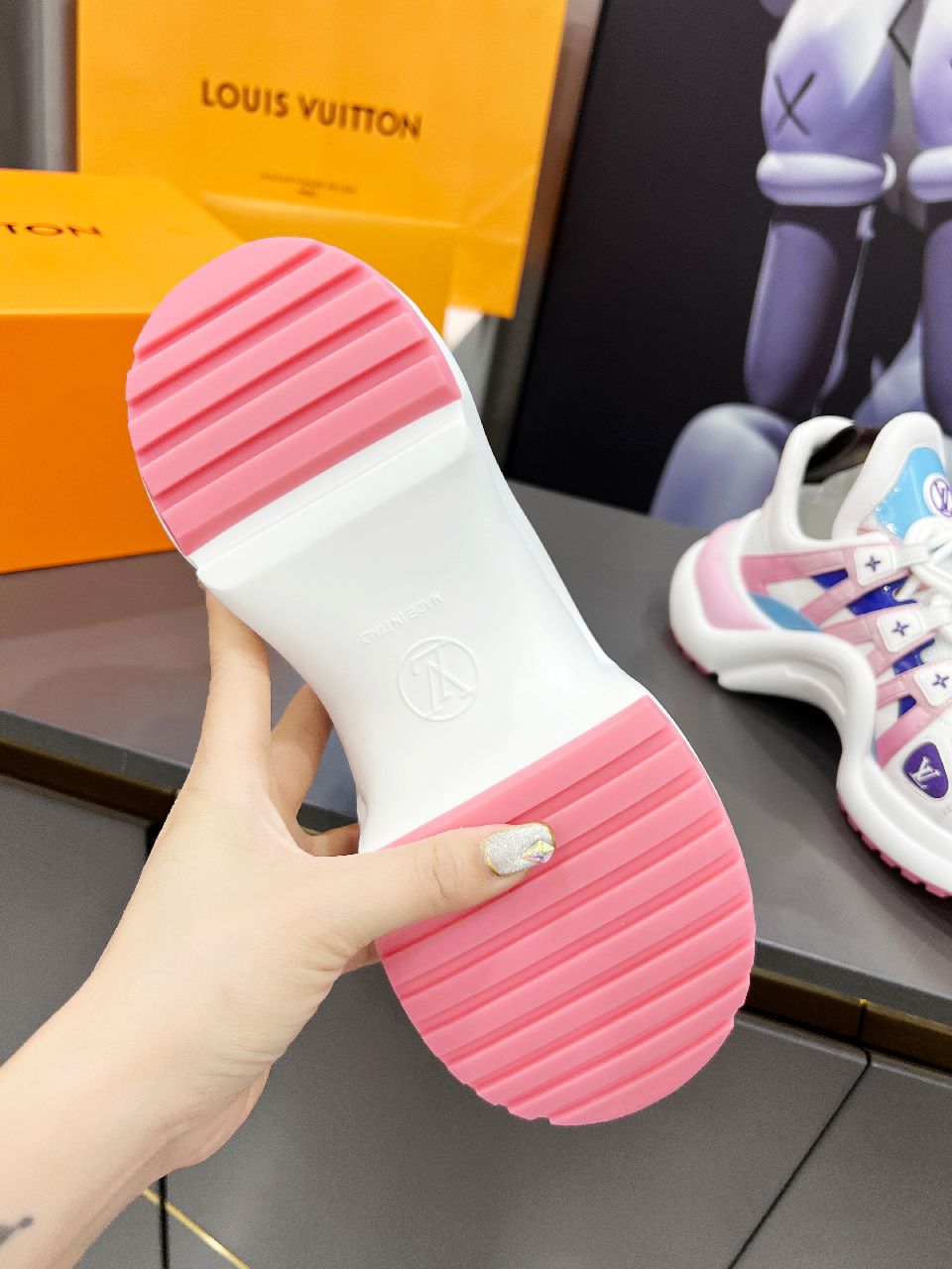 Louis Vuitton Women's LV Archlight Sneaker Pink And Blue For Women LV - Soul Replicas