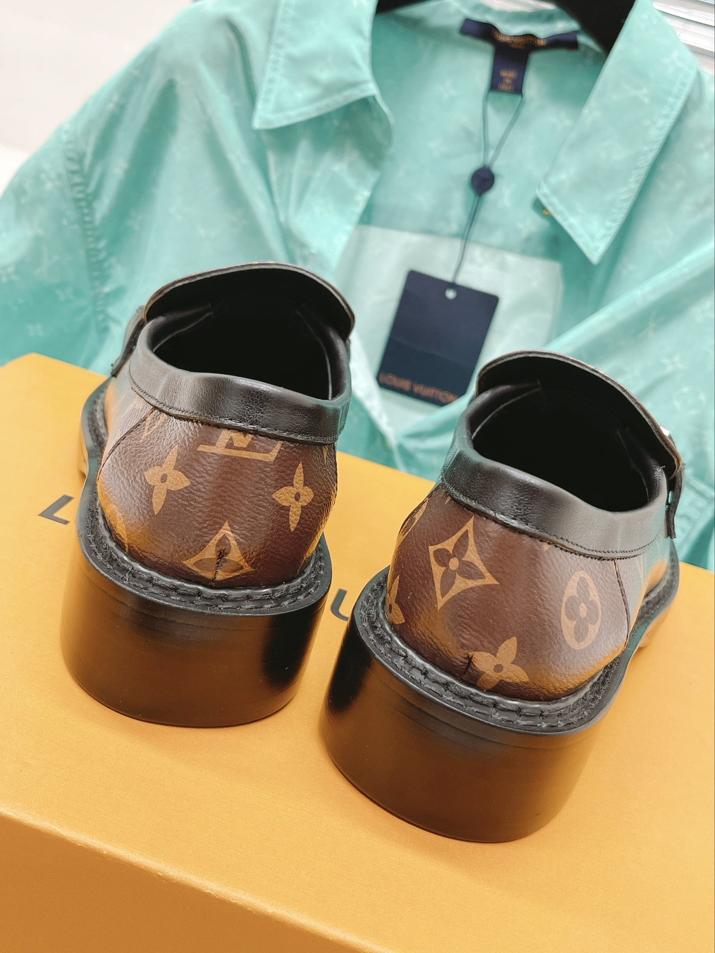 Louis Vuitton Women's Academy Loafer Silver Toned Hardware Brown For Women LV - Soul Replicas