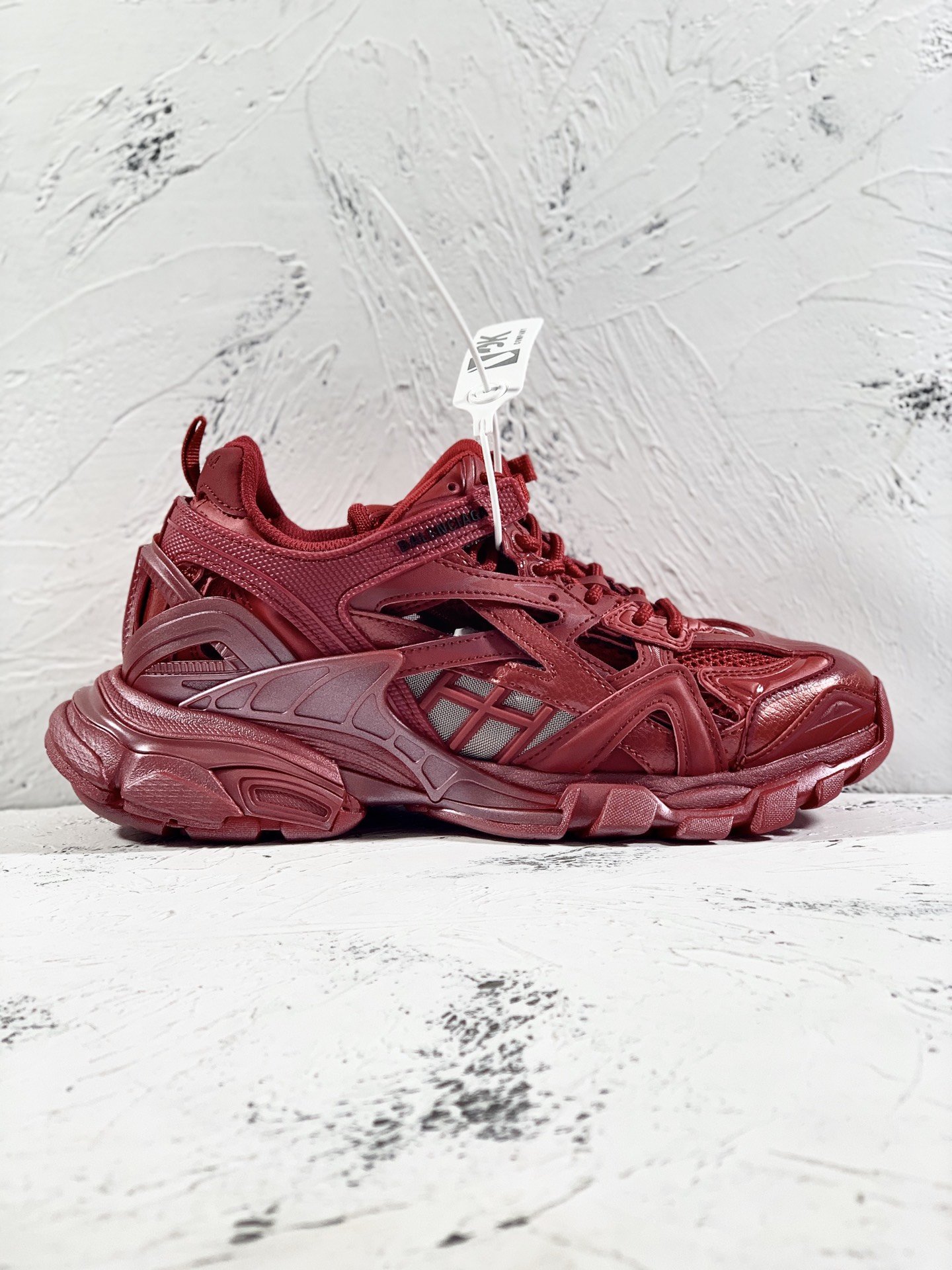 Balenciaga Track.2 Clear Sole Trainers Red For Women - Soul Replicas