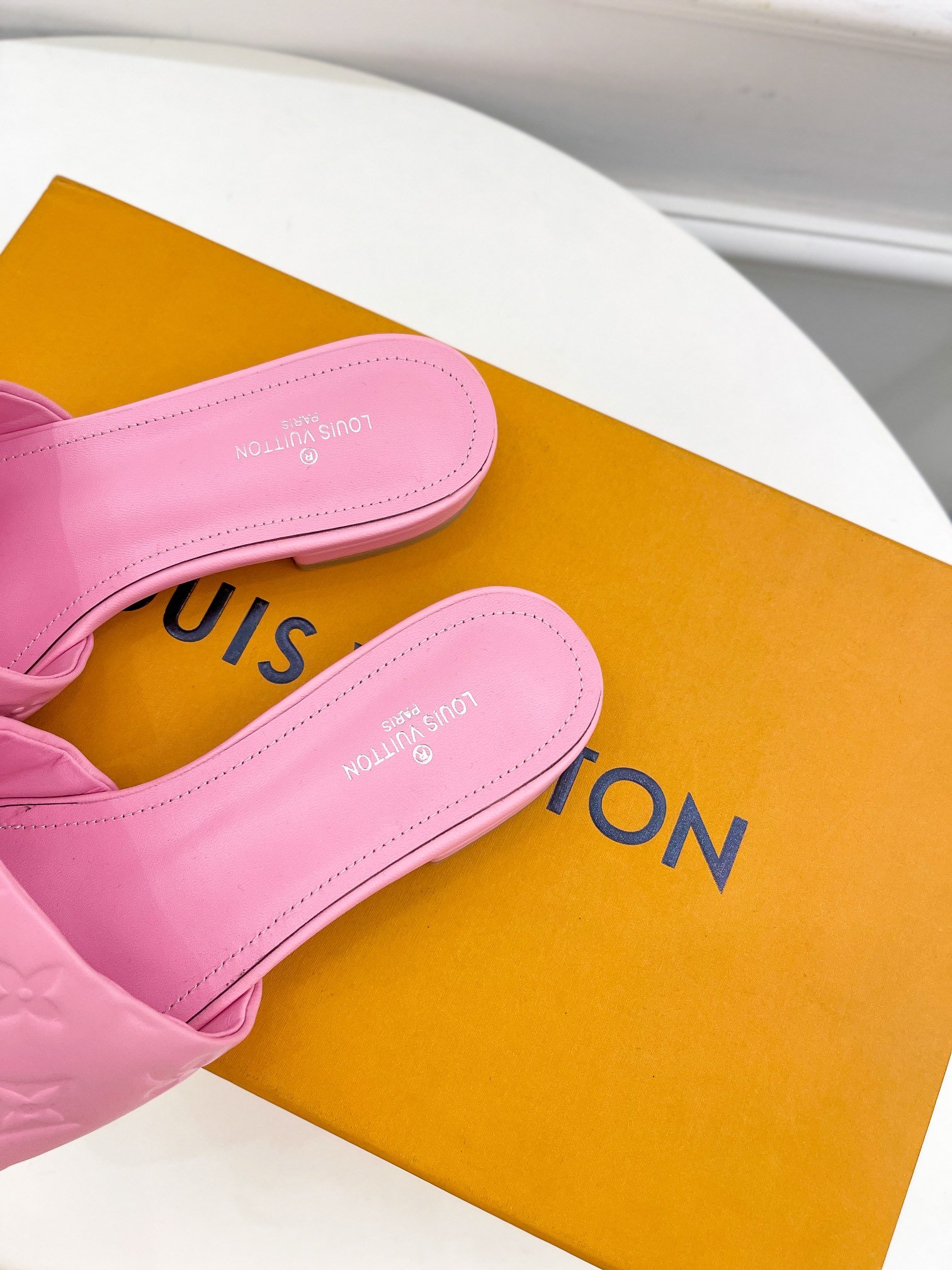 Louis Vuitton Women's Revival Flat Mule Light Pink For Women LV 1A9PA1 - Soul Replicas