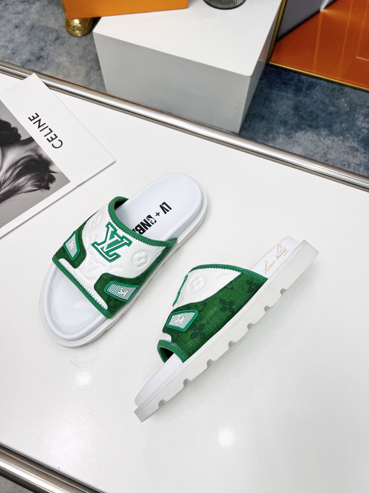 Louis Vuitton Women's Pool Pillow Comfort Mule Green For Women LV - Soul Replicas