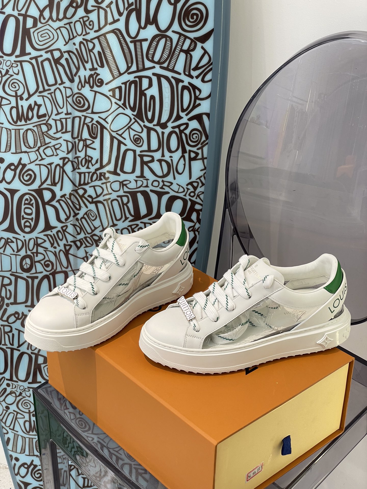 Louis Vuitton Women's Time Out Sneaker Green For Women LV - Soul Replicas