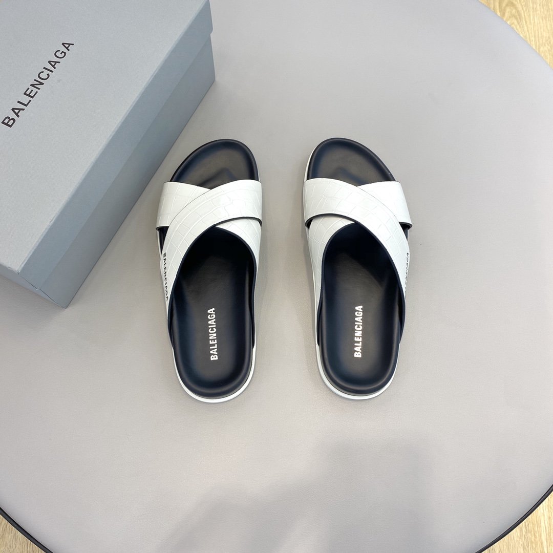 Balenciaga Slide Sandal White For Women - Soul Replicas