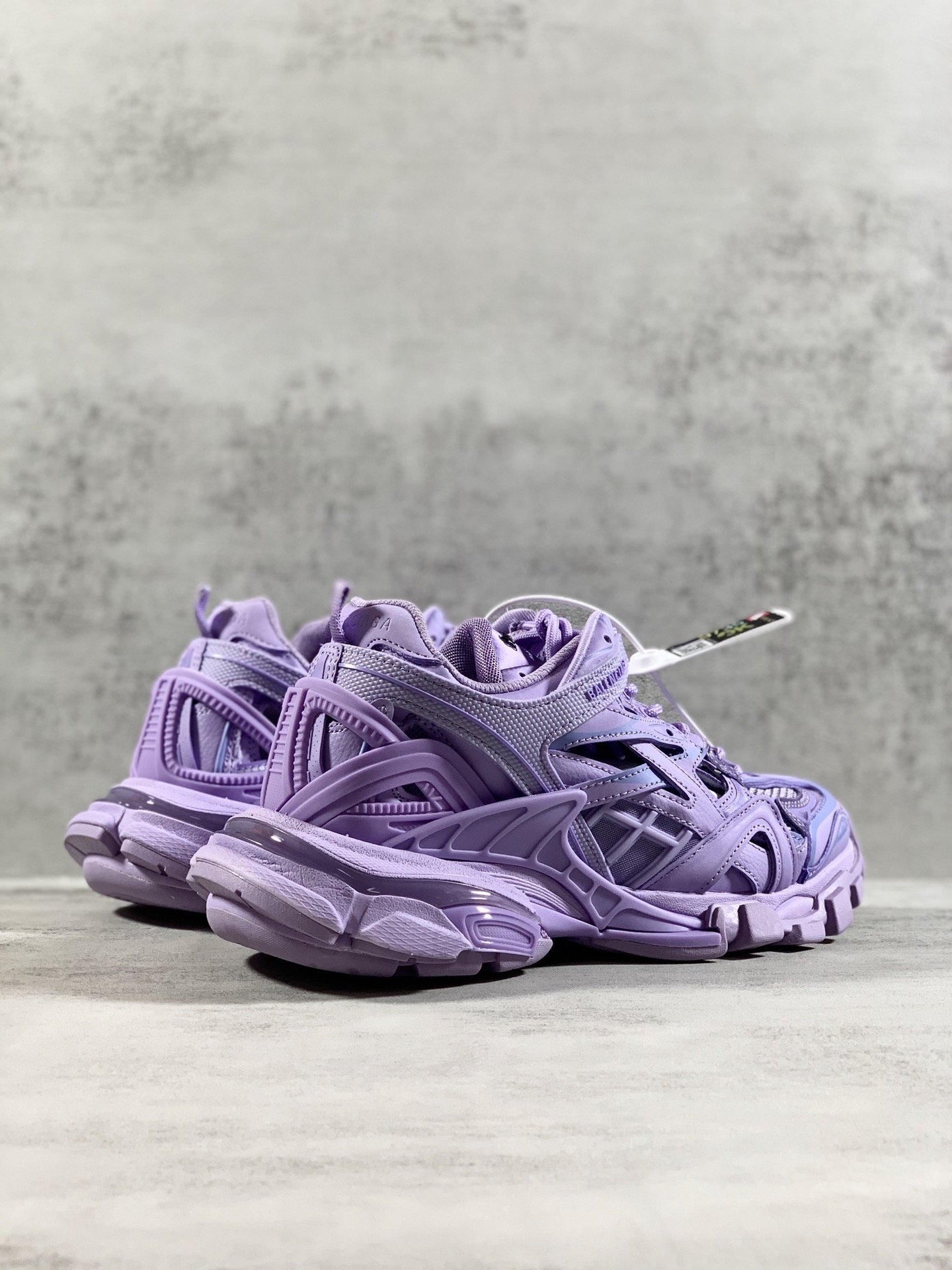 Balenciaga Track.2 Clear Sole Trainers Purple For Women - Soul Replicas