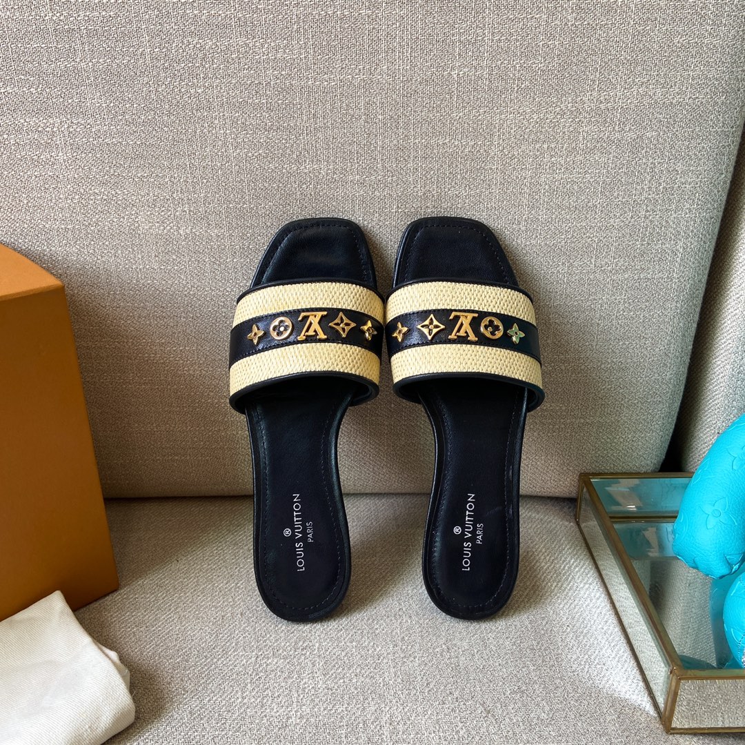 Louis Vuitton Women's Lock It Mule Black For Women LV - Soul Replicas