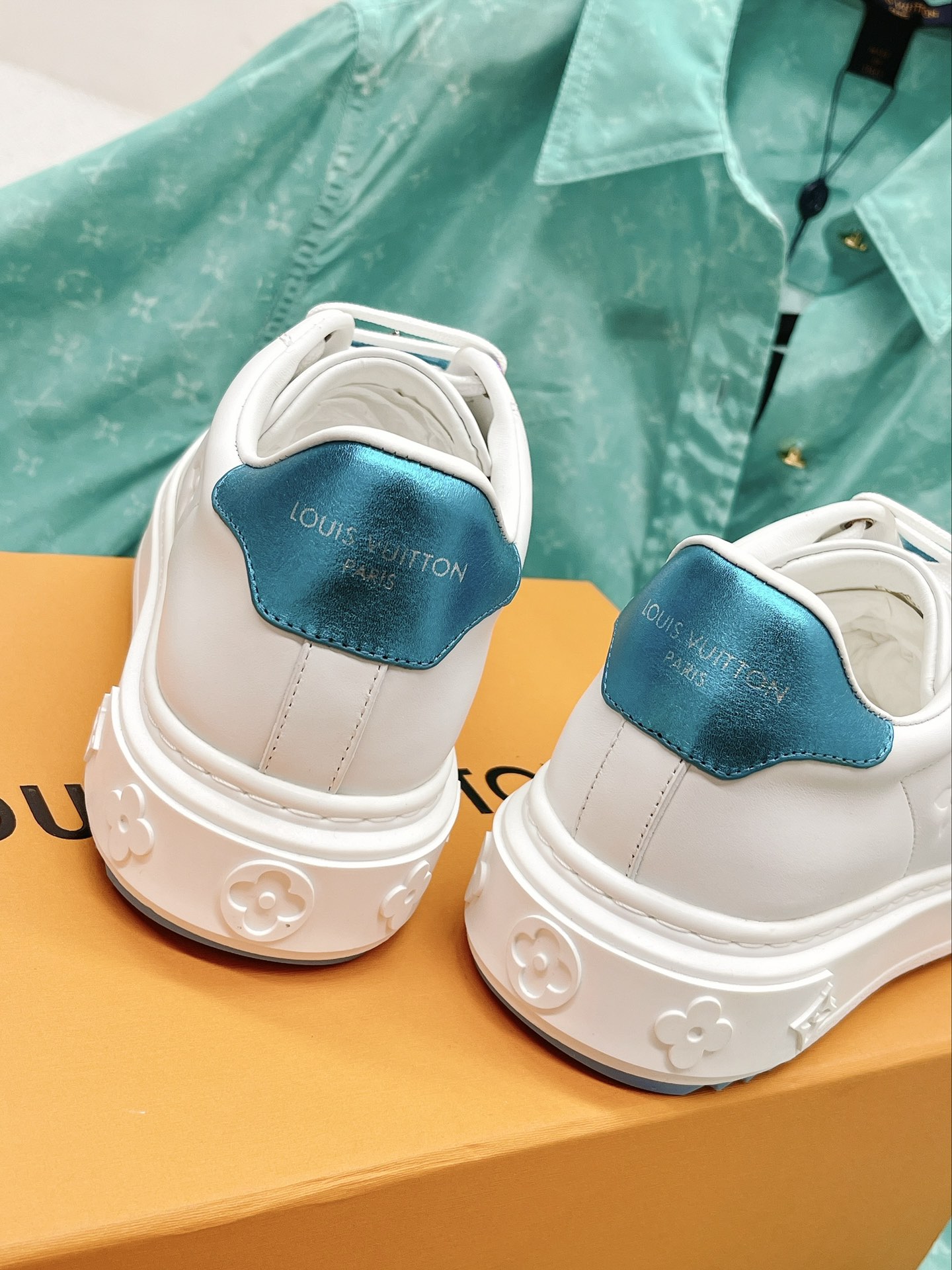 Louis Vuitton Women's Time Out Sneaker Blue For Women LV 1AADNP - Soul Replicas