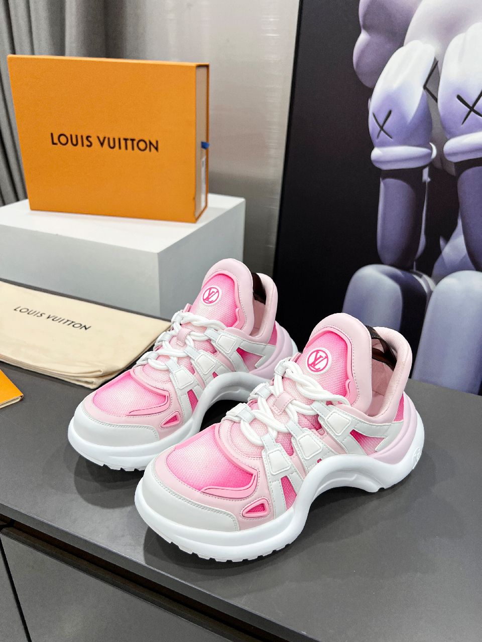 Louis Vuitton Women's LV Archlight Sneaker Pink For Women LV 1A9RUV - Soul Replicas