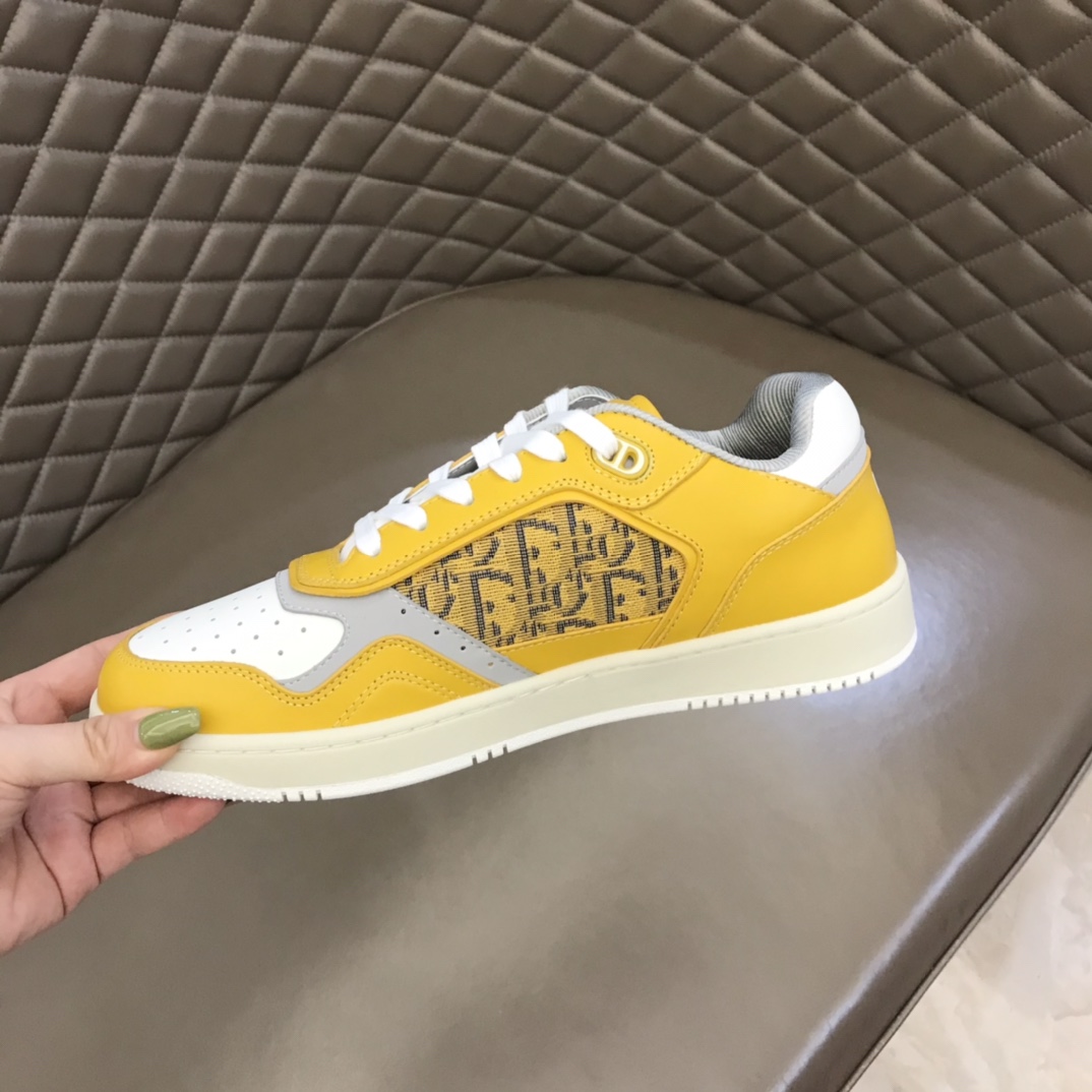 Christian Dior B27 Low-Top Sneaker Yellow For Men CD  - Soul Replicas