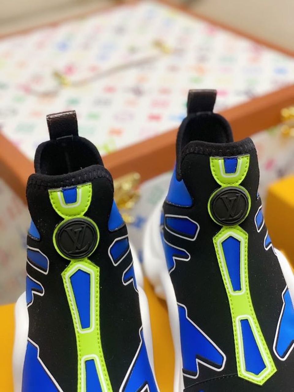 Louis Vuitton LV Archlight Sneaker Recycled Printed Nylon Blue For Women LV - Soul Replicas