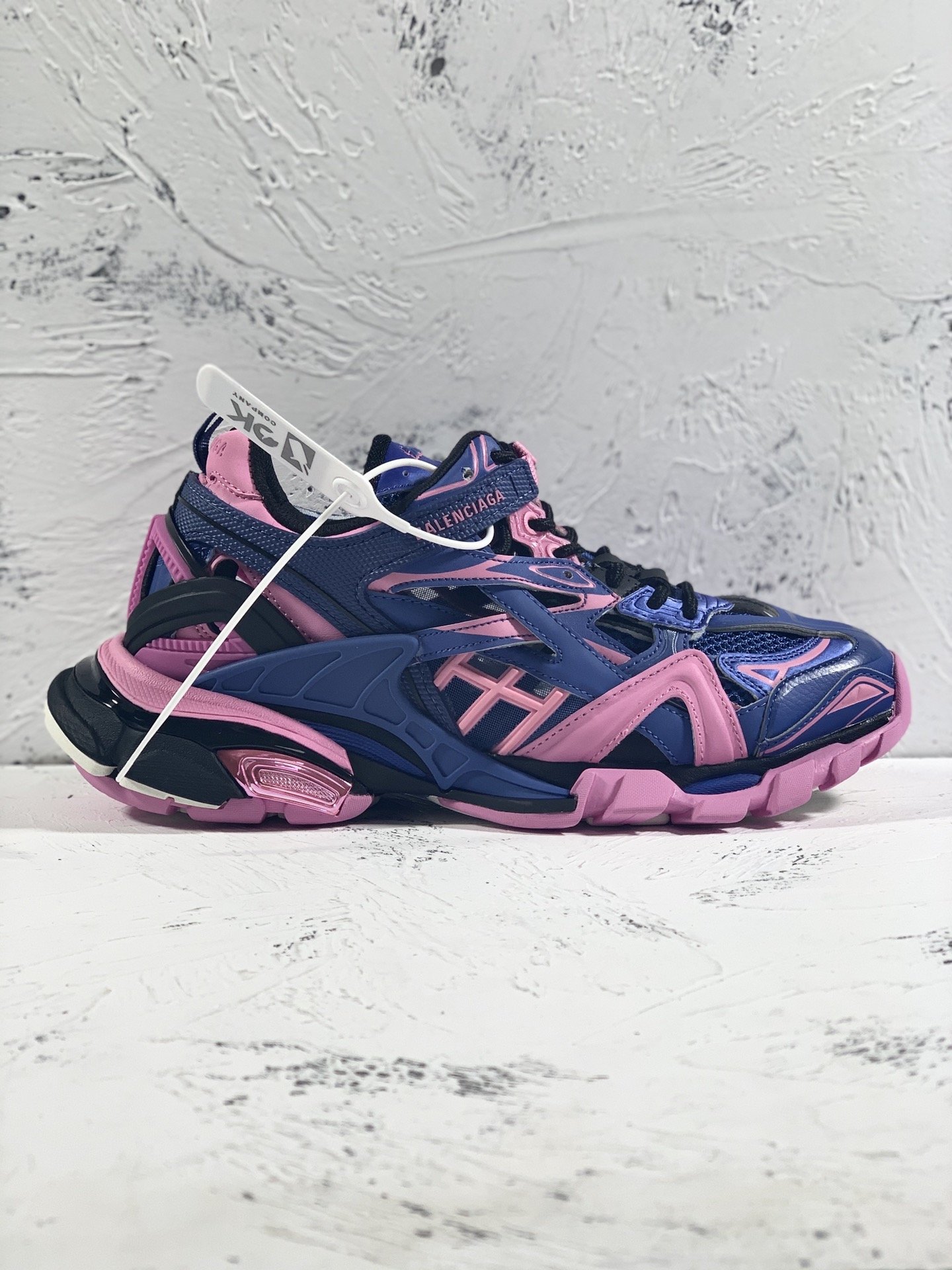 Balenciaga Track.2 Clear Sole Trainers Dark Purple For Women - Soul Replicas