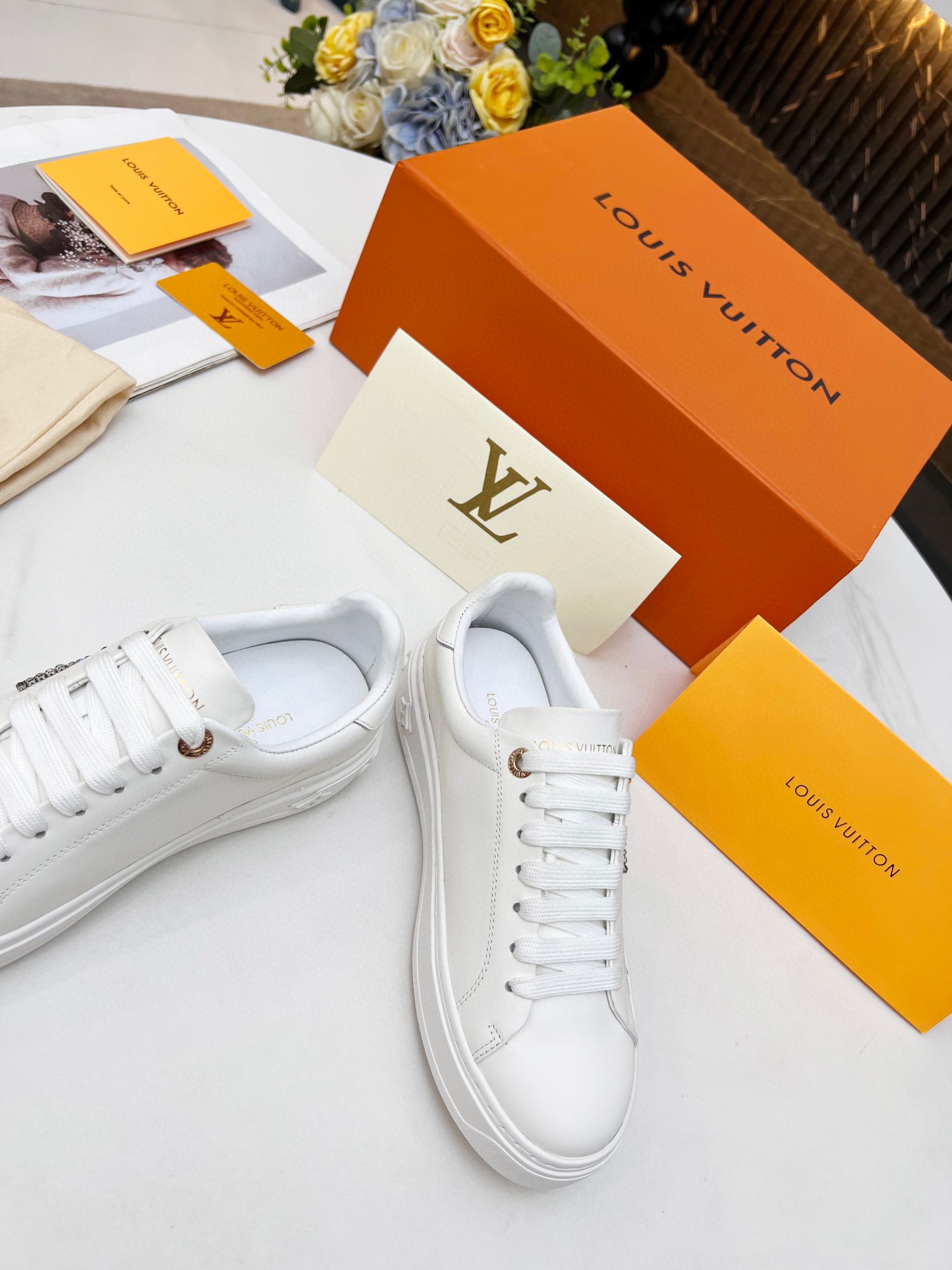 Louis Vuitton Women's Time Out Sneaker Sliver For Women LV 1A9Q2G - Soul Replicas