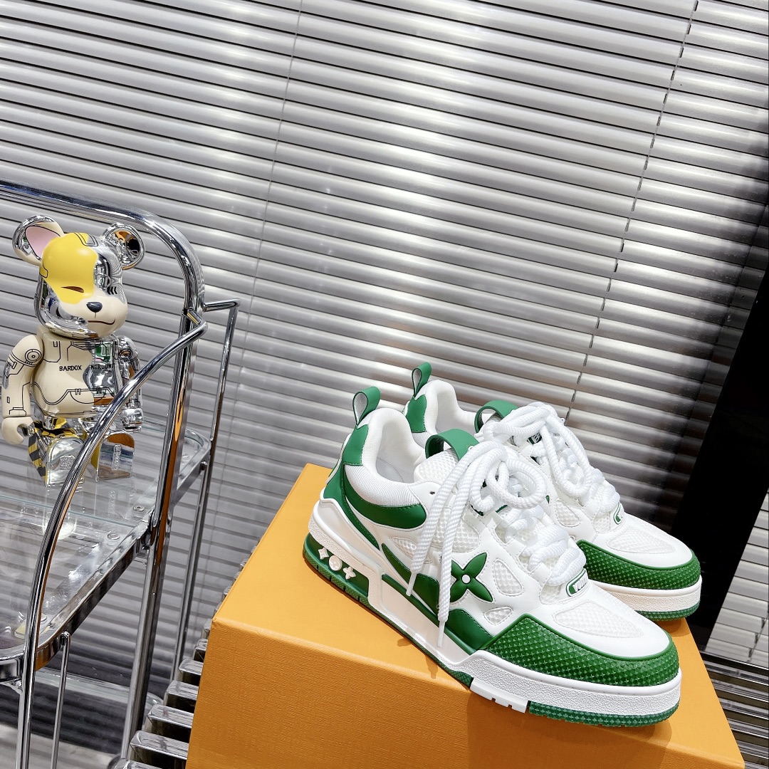 Louis Vuitton Women's Skate Sneakers Green For Women LV - Soul Replicas