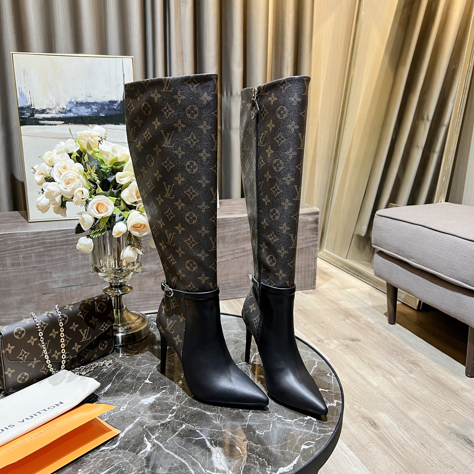 Louis Vuitton Women's Bottine Silhouette Brown For Women LV - Soul Replicas