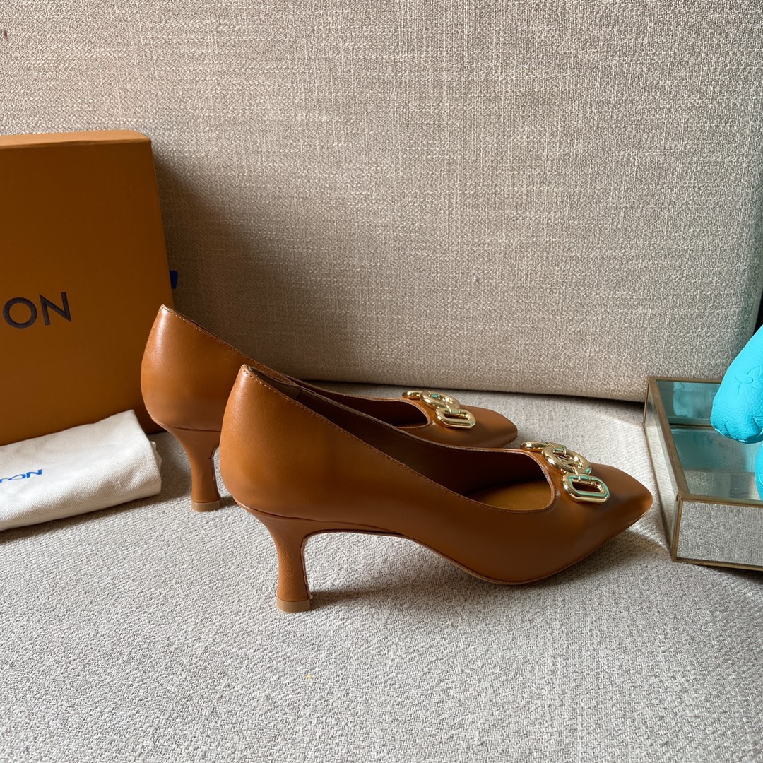 Louis Vuitton Women's Rotary Pump Brown For Women LV - Soul Replicas
