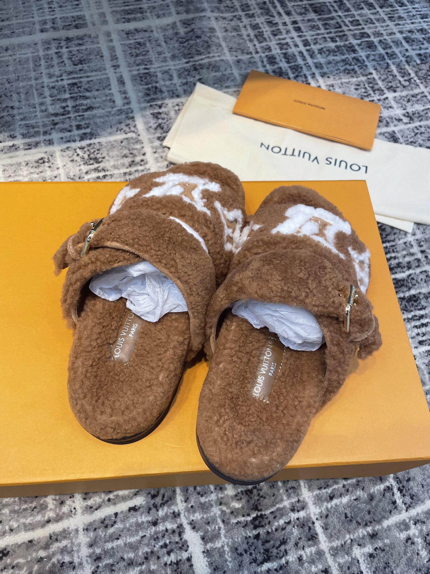 Louis Vuitton Women's Paseo Flat Comfort Mule Cognac For Women LV 1AACRN - Soul Replicas