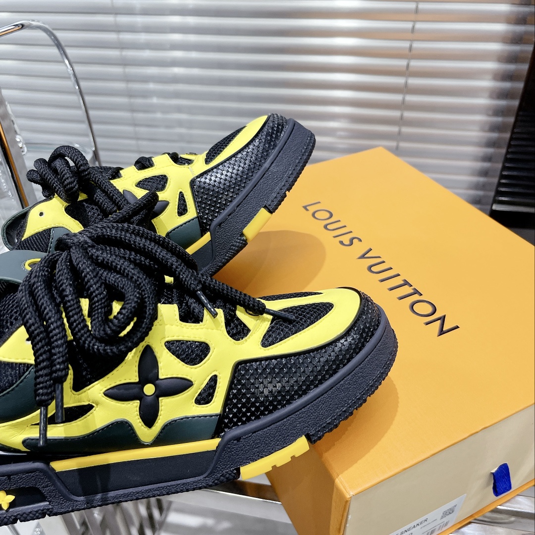 Louis Vuitton Women's Skate Sneakers Yellow For Women LV - Soul Replicas