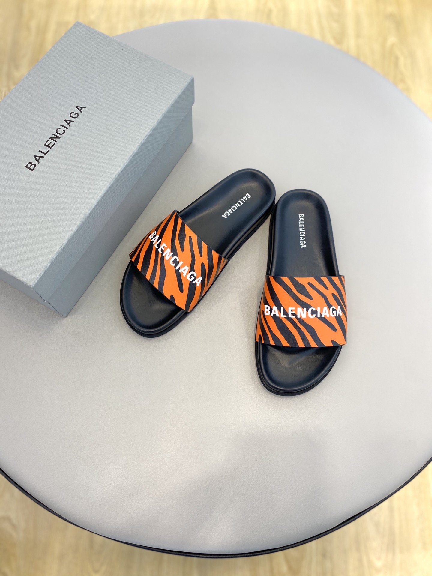 Balenciaga Slide Sandal Orange For Women - Soul Replicas