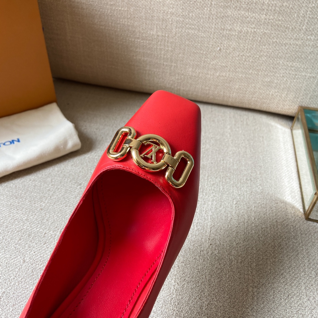 Louis Vuitton Women's Rotary Pump Red For Women LV - Soul Replicas
